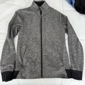 Lululemon Athletica Gray Utility Jacket with Standing Collar
